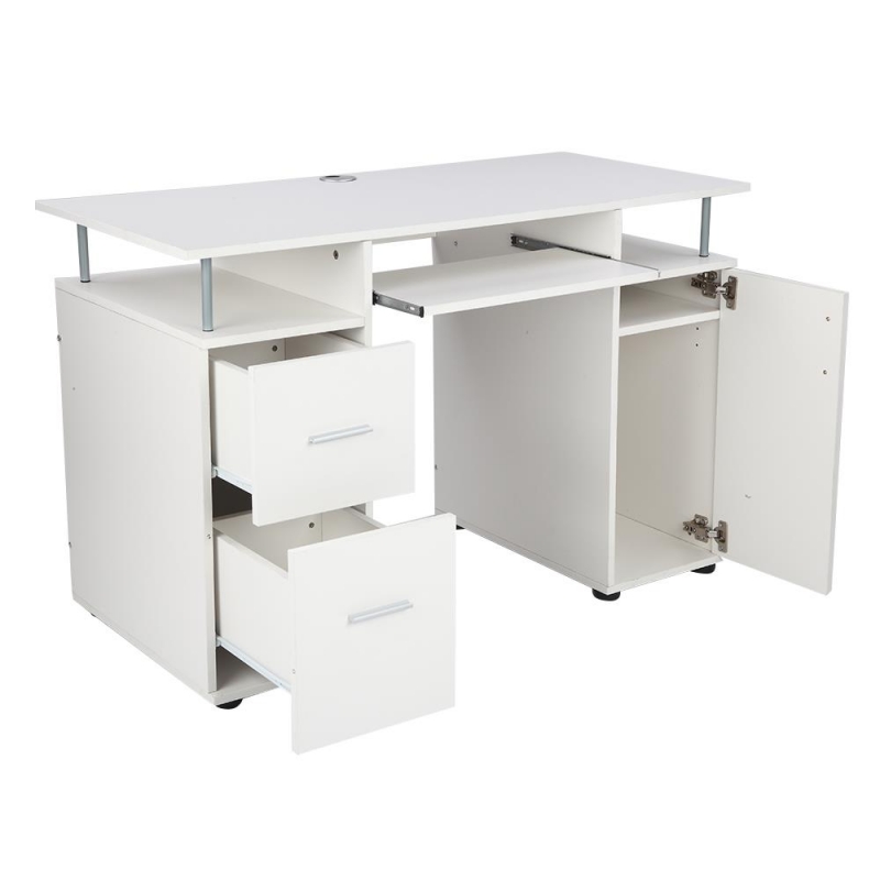 Winado Computer Desk Writing Table with 2 Drawers & Office