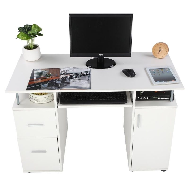 Winado Computer Desk Writing Table with 2 Drawers & Office