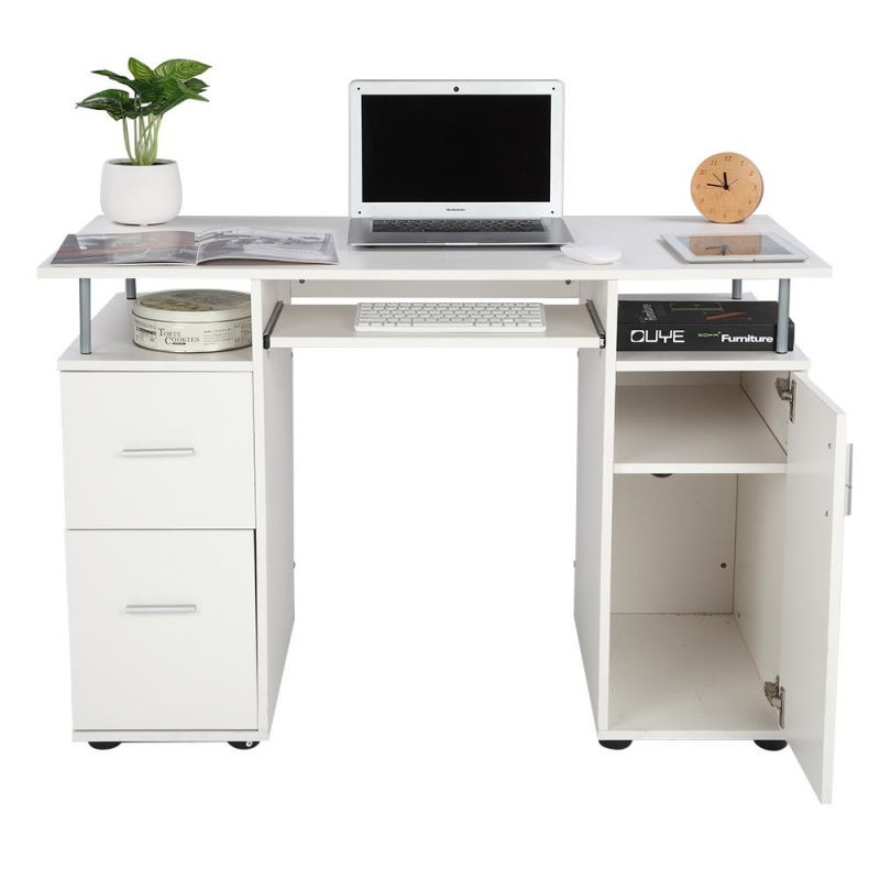 Winado Computer Desk Writing Table with 2 Drawers & Office