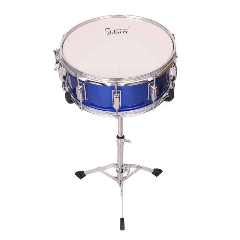 Glarry 14 Wood Snare Drum Set for Student Blue winado