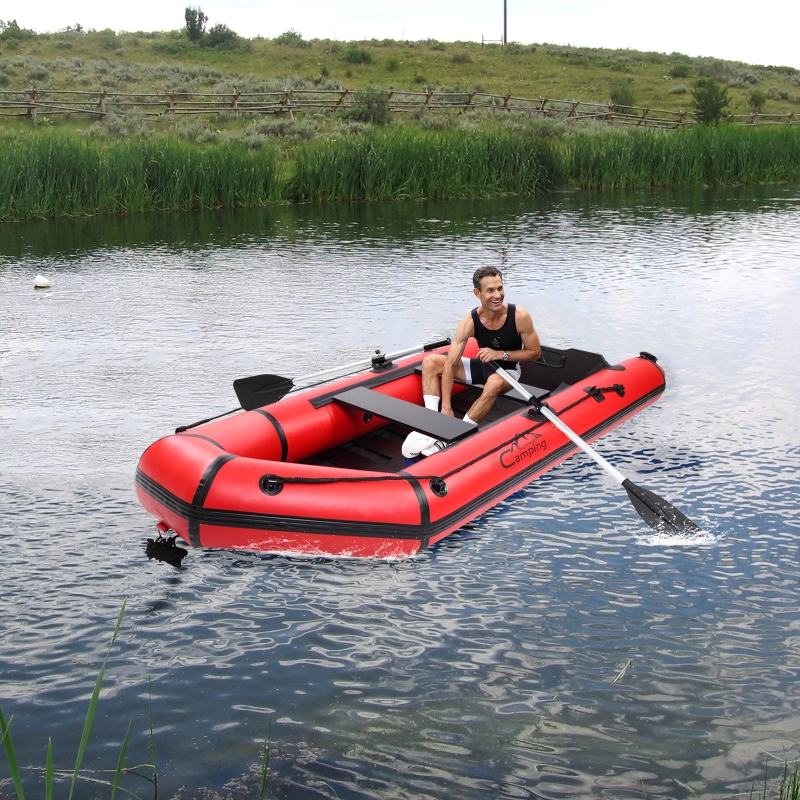 Campingsurvivals 7.5ft Inflatable Boat, 330 lbs Weight Capacity Rafting